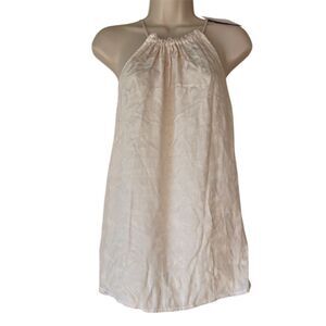 Bella Dahl Women's Beige Ruffle Halter Tank Top Size L Casual Summer